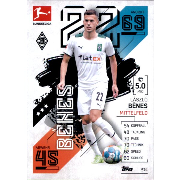 Topps Match Attax Bundesliga 2021/22 - 574 - LASZLO Benes