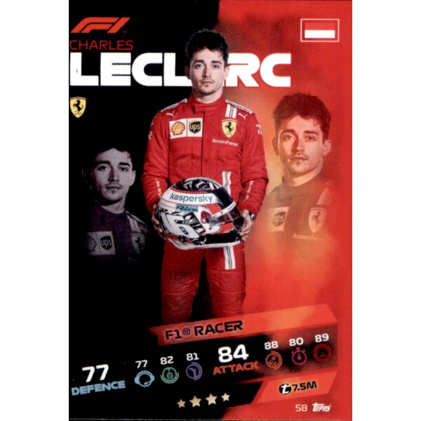 Topps Turbo Attax Formel 1 2021 -  58 - Charles Leclerc