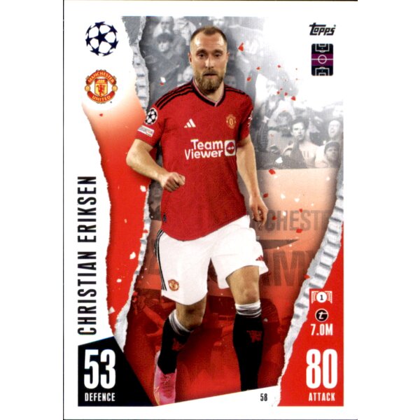Topps Match Attax Champions League 2023/24 – 58 – Christian Eriksen