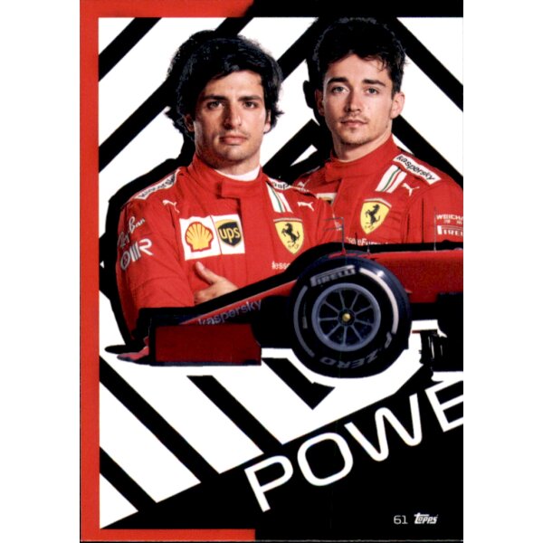 Topps Turbo Attax Formel 1 2021 -  61 - Scuderia Ferrari Puzzle Front
