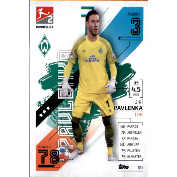 Topps Match Attax Bundesliga 2021/22 - 611 - Jiri Pavlenka
