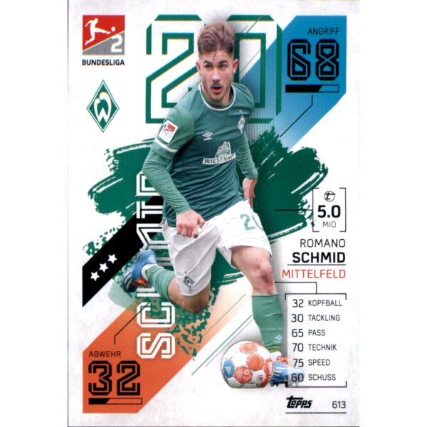 Topps Match Attax Bundesliga 2021/22 - 613 - Romano Schmid