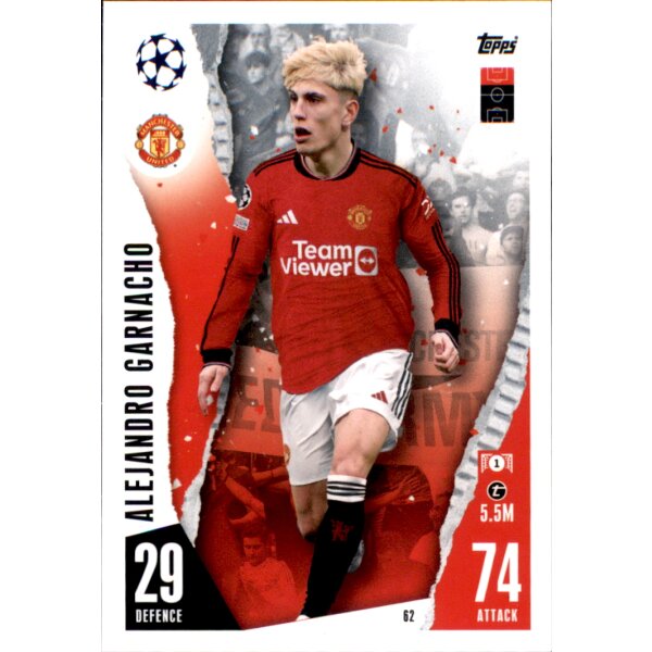 Topps Match Attax Champions League 2023/24 – 62 – Alejandro Garnacho