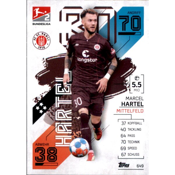 Topps Match Attax Bundesliga 2021/22 - 649 - Marcel Hartel