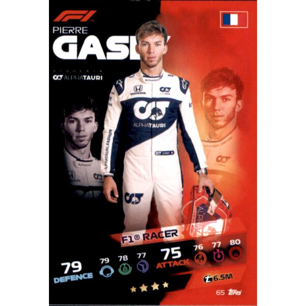 Topps Turbo Attax Formel 1 2021 -    65 - Pierre Gasly