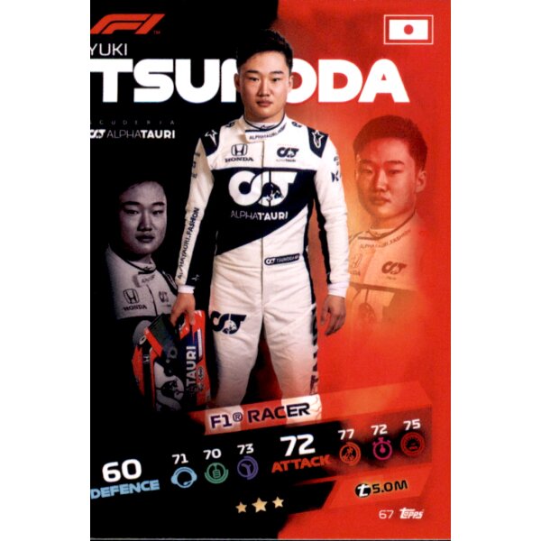 Topps Turbo Attax Formel 1 2021 - 67 - Yuki Tsunoda