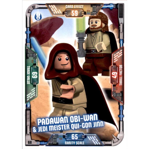 68 - Padawan Obi-Wan & Jedi Meister Qui-Gon Jinn - LEGO Star Wars Serie 1