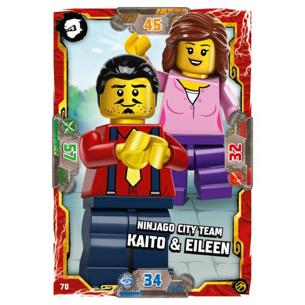 Blue Ocean LEGO Ninjago Serie 7 (2022) - 70 - Ninjago City Team Kaito & Eileen - Helden Karte