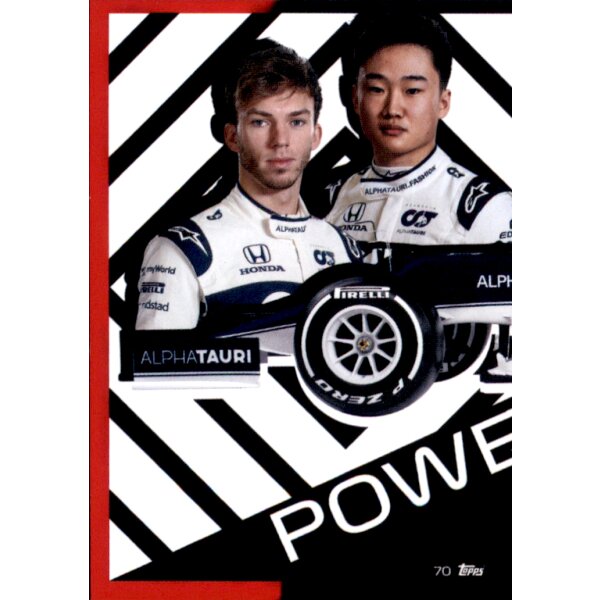 Topps Turbo Attax Formel 1 2021 - 70 - Scuderia AlphaTauri Puzzle Front