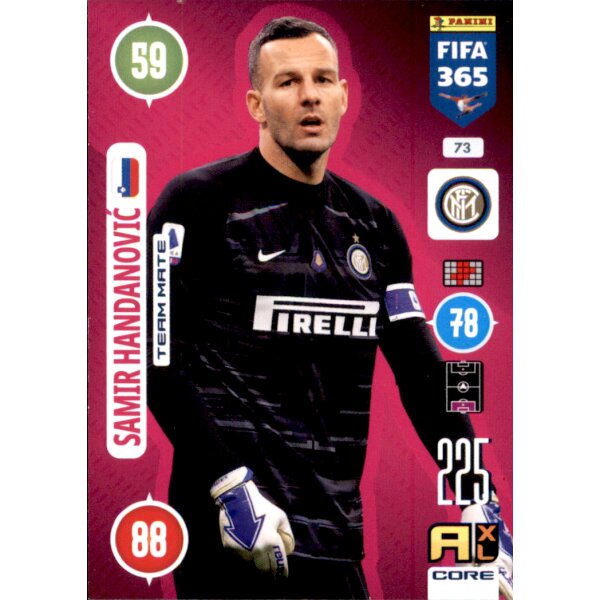 Panini FIFA 365 Adrenalyn XL 2021 - 73 - Samir Handanovic - Team Mate