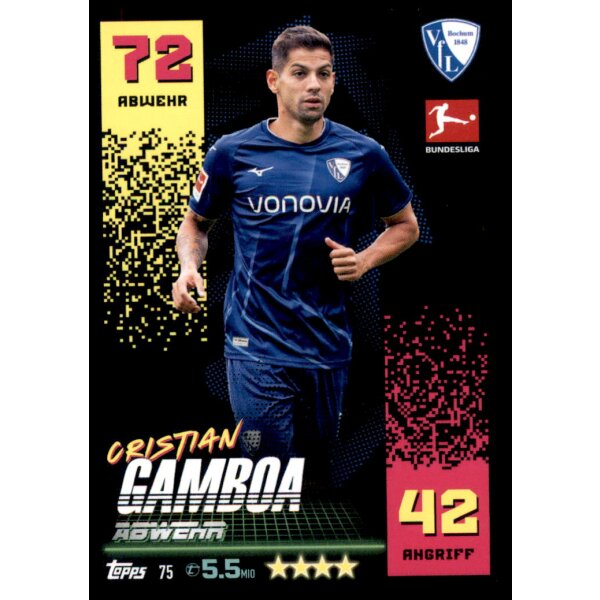 Topps Match Attax Bundesliga 2022/2023 -  75 - Christian Gamboa