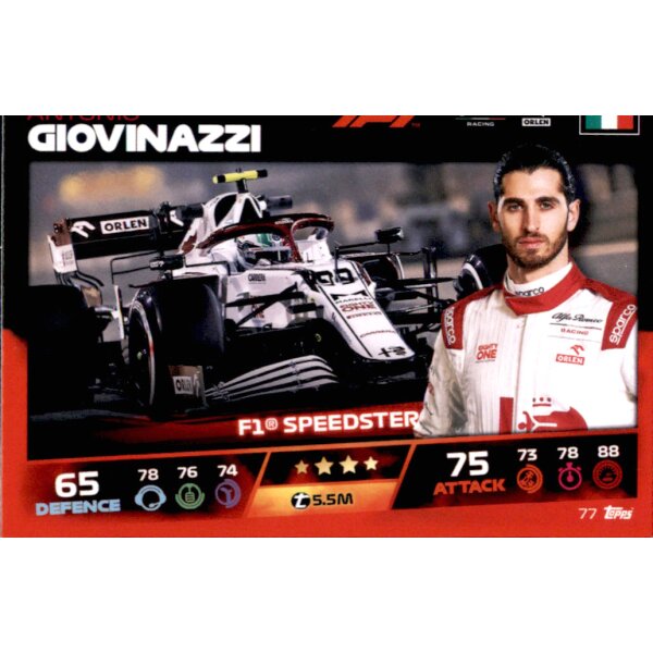 Topps Turbo Attax Formel 1 2021 - 77 - Antonio Giovinazzi