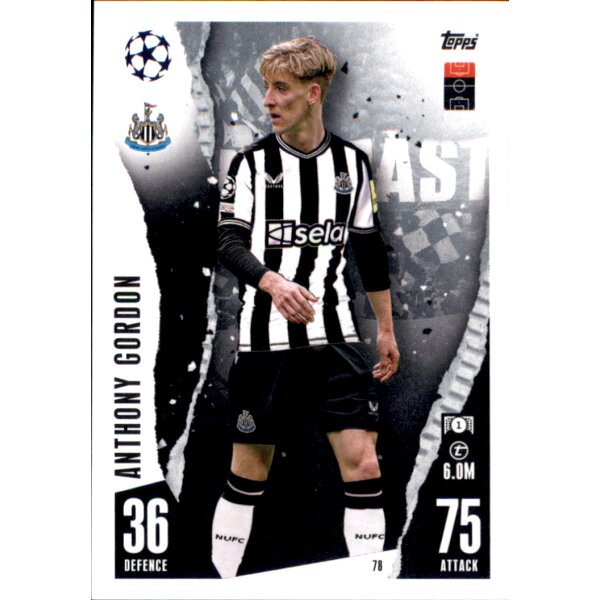 Topps Match Attax Champions League 2023/24 – 78 – Anthony Gordon