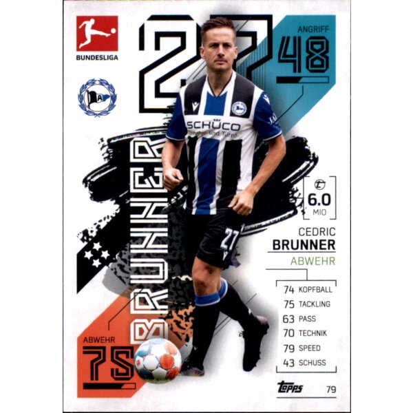 Topps Match Attax Bundesliga 2021/22 - 79 - Cedric Brunner