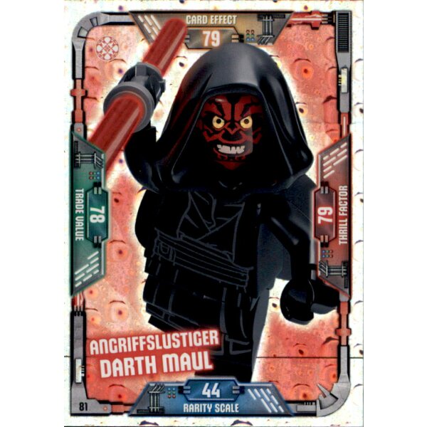 81 - Angriffslustiger Darth Maul - Folie - LEGO Star Wars Serie 1