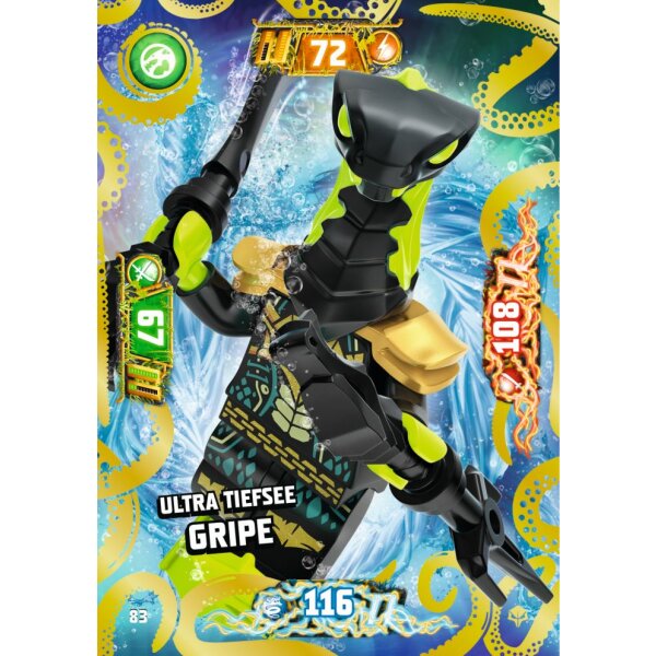 Blue Ocean LEGO Ninjago Serie 7 NEXT LEVEL (2022) -  83 - Ultra Tiefsee Gripe - Ultra Karte