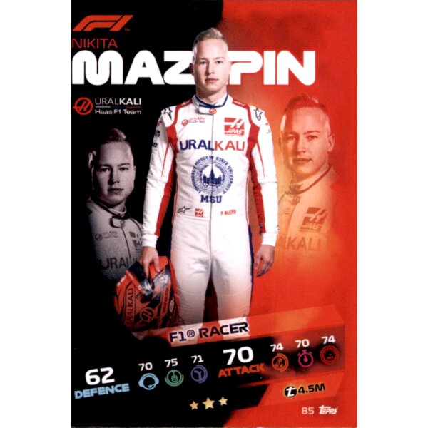 Topps Turbo Attax Formel 1 2021 - 85 - Nikita Mazepin