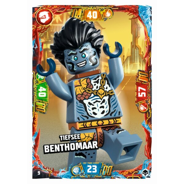 Blue Ocean LEGO Ninjago Serie 7 NEXT LEVEL (2022) - 9 - Tiefsee Benthomaar - Helden Karte