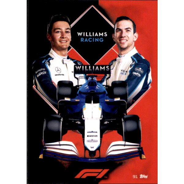 Topps Turbo Attax Formel 1 2021 - 91 - Williams Racing Team Card