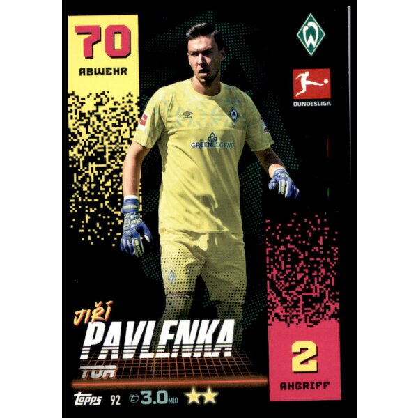 Topps Match Attax Bundesliga 2022/2023 - 92 - Jiri Pavlenka