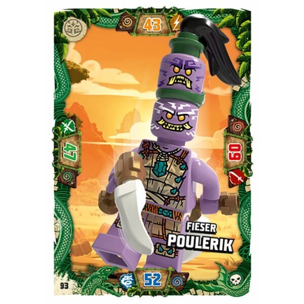 Blue Ocean LEGO Ninjago Serie 6 (2021) -  93 - Fieser PoulErik - Schurken Karte