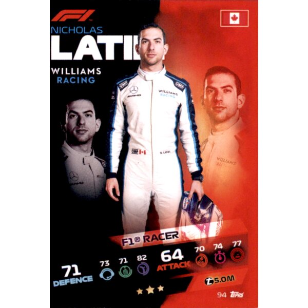 Topps Turbo Attax Formel 1 2021 - 94 - Nicholas Latifi
