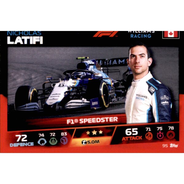 Topps Turbo Attax Formel 1 2021 - 95 - Nicholas Latifi