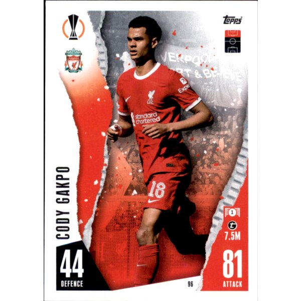 Topps Match Attax Champions League 2023/24 – 96 – Cody Gakpo