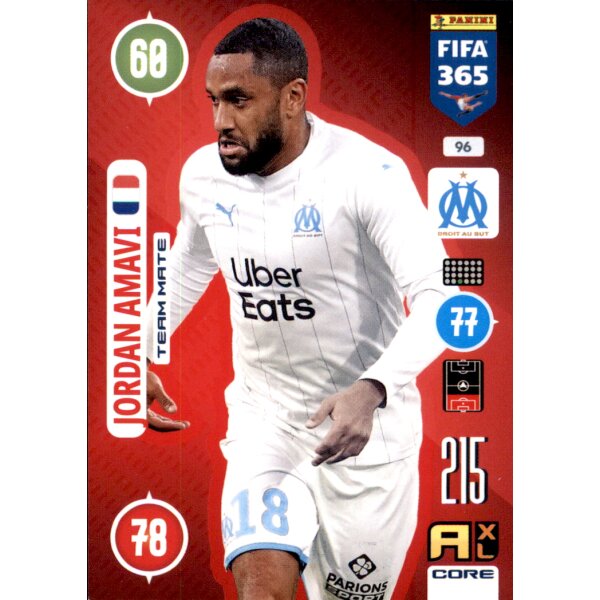 Panini FIFA 365 Adrenalyn XL 2021 - 96 - Jordan Amavi - Team Mate