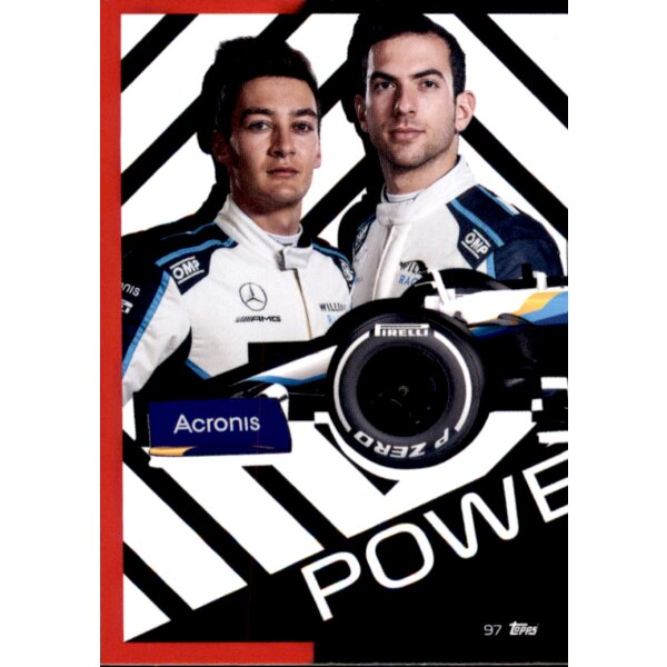 Topps Turbo Attax Formel 1 2021 - 97 - Williams Racing Puzzle Front