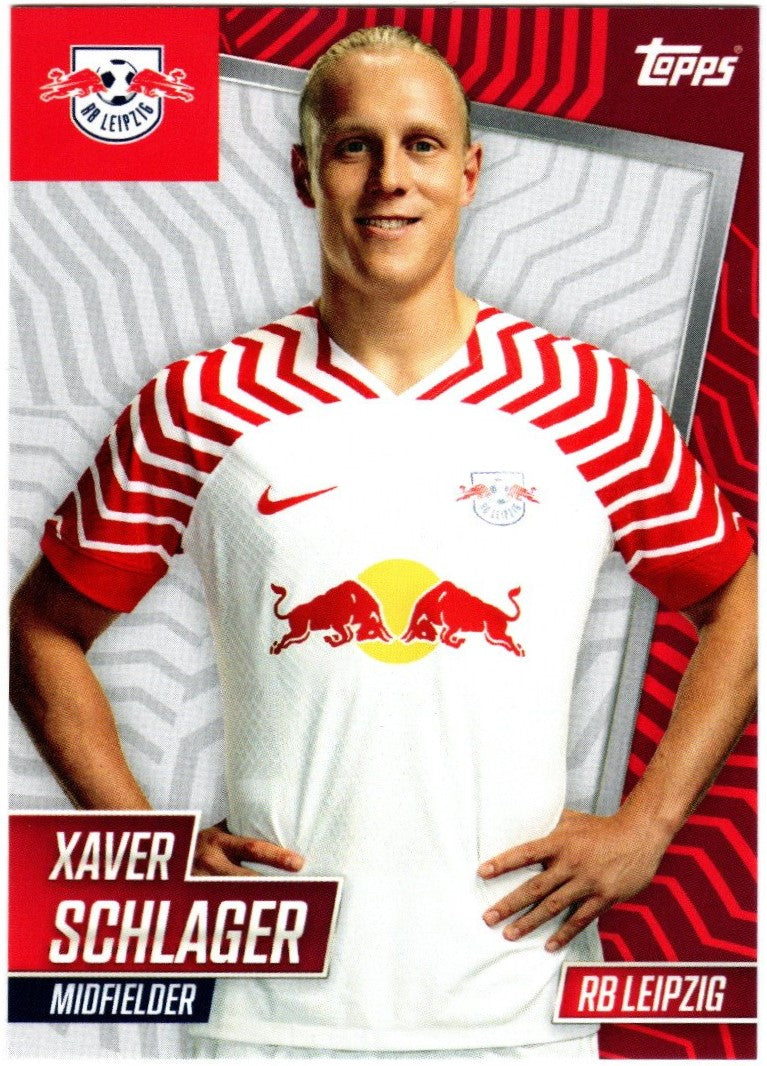 Topps RB Leipzig 2023-24 Team Set Xaver Schlager RBL-14 (RB Leipzig)