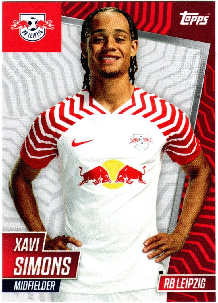 Topps RB Leipzig 2023-24 Team Set Xavi Simons RBL-18 (RB Leipzig)