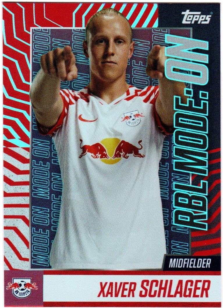 Topps RB Leipzig 2023-24 Team Xaver Schlager RBL Mode: On RMO-09 (RB Leipzig)