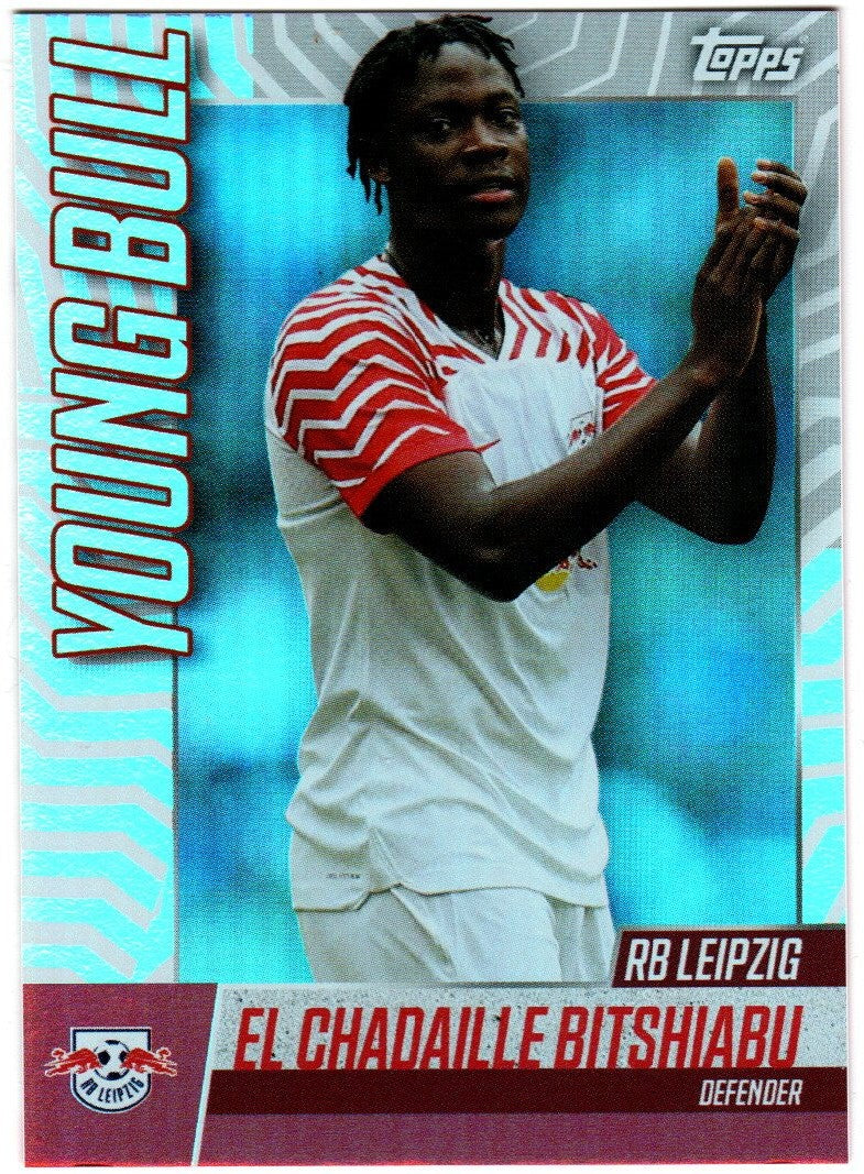 Topps RB Leipzig 2023-24 Team El Chadaille Bitshiabu Young Bull YB-02 (RB Leipzig)