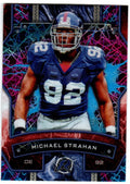 Topps Resurgence 2024 Blue Pink Spark Michael Strahan 72 - New York