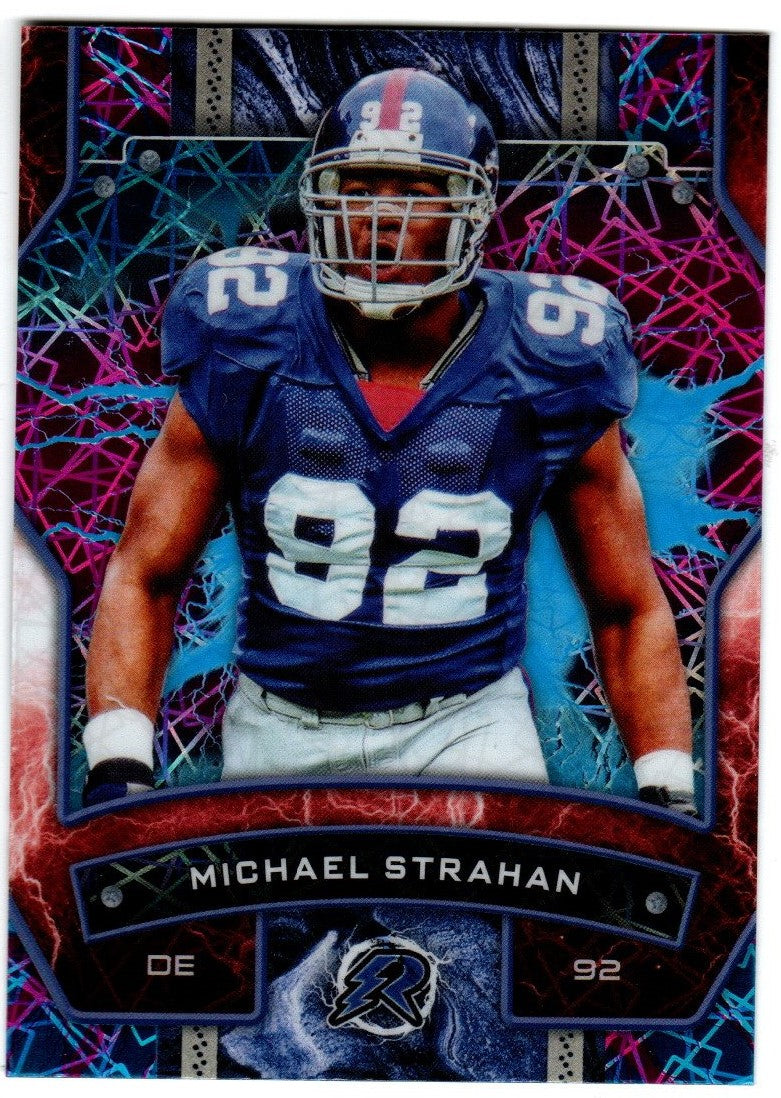 Topps Resurgence 2024 Blue Pink Spark Michael Strahan 72 - New York