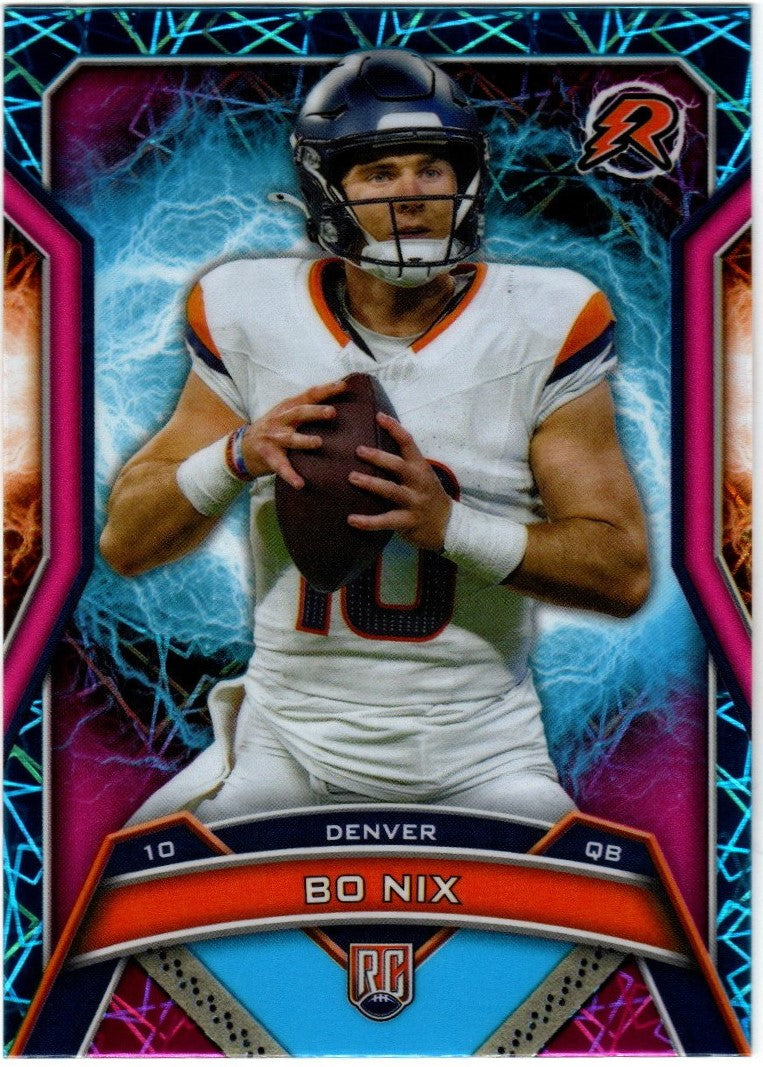 Topps Resurgence 2024 Rookie Blue Pink Spark Bo Nix 125 - Denver