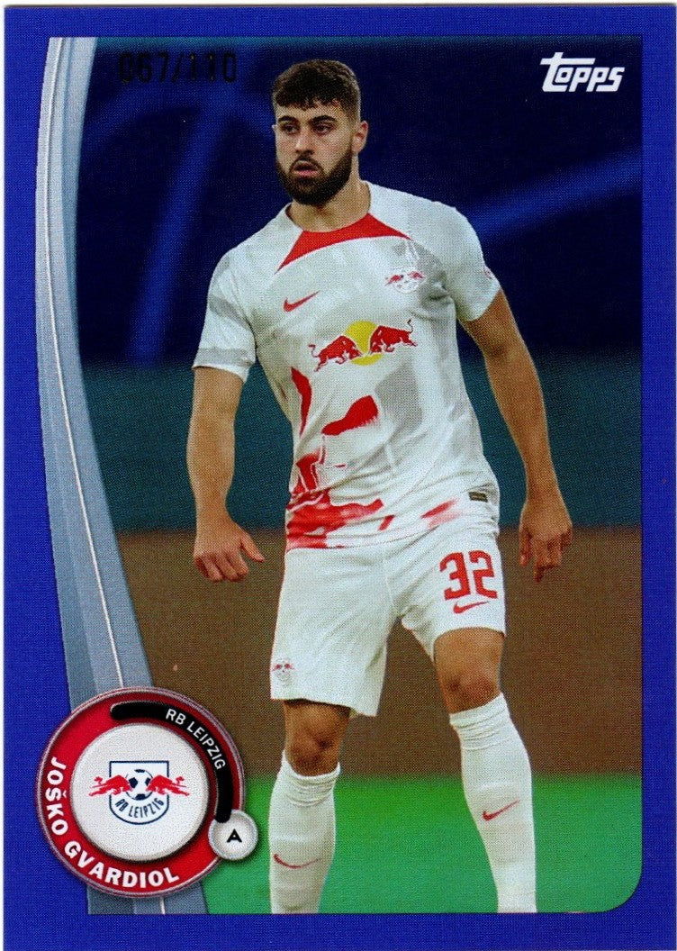 Topps RB Leipzig 2022/23 Team Set Josko Gvardiol Parallel Purpel LE-2 067/110  (RB Leipzig)