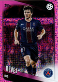 2025-26 Topps UCC Flagship - 14 - Joao Neves - Paris Saint-Germain - Sparkle Pink