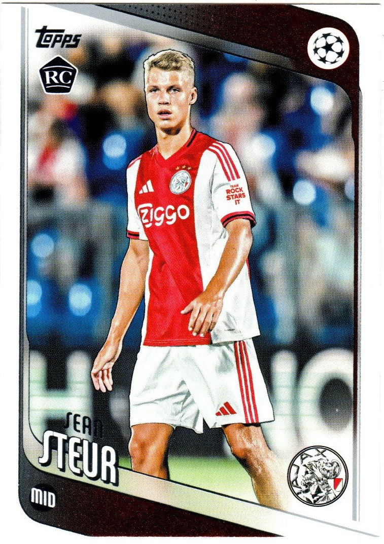 2025-26 Topps UCC Flagship - 43 - Sean Steur - Ajax Amsterdam - RC