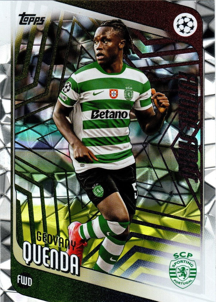 2025-26 Topps UCC Flagship - 95 - Geovany Quenda - Sporting Lissabon - Future Star Diamand Parallel