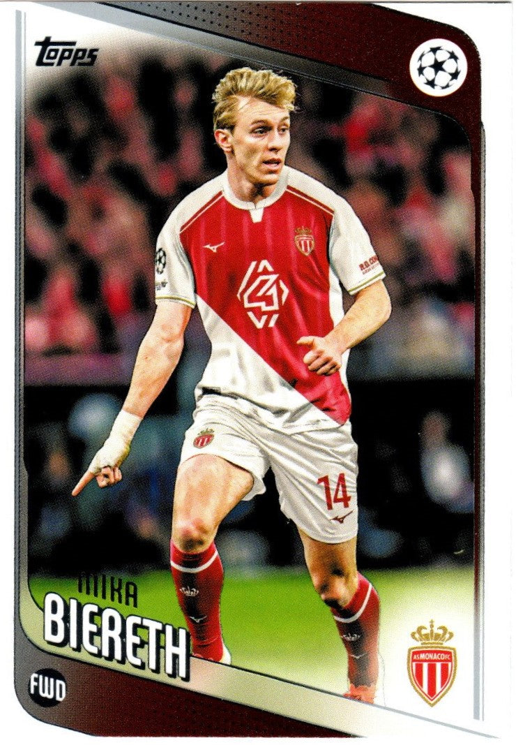 2025-26 Topps UCC Flagship - 178 - Mika Biereth - AS Monaco