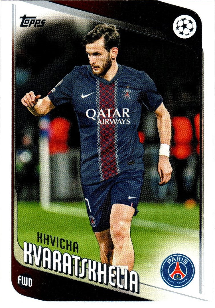 2025-26 Topps UCC Flagship - 167 - Khvicha Kvaratskhelia - Paris Saint-Germain