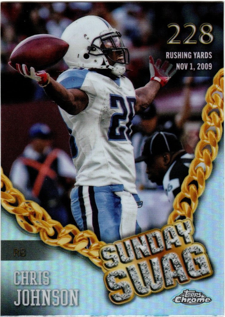 Topps Chrome Football 2024 - SS-9 - Chris Johnson - Refractor - Tennessee - Sunday Swag