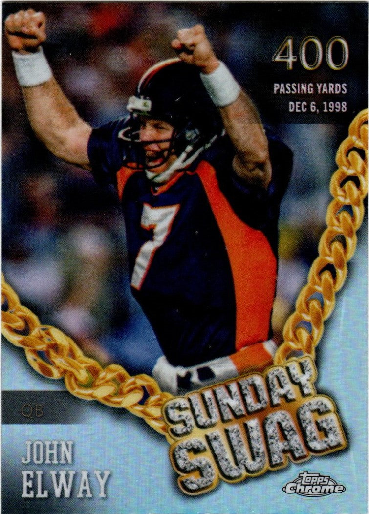 Topps Chrome Football 2024 - SS-16 - John Elway - Refractor - Denver - Sunday Swag