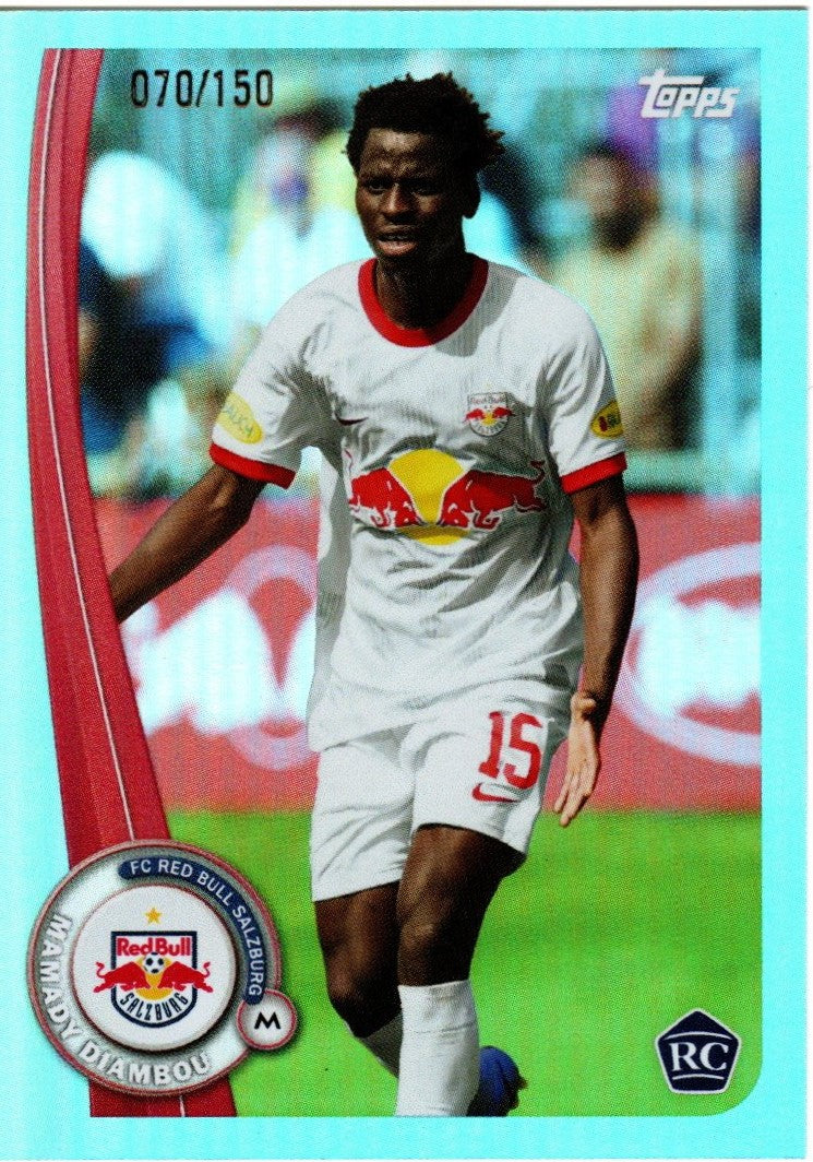 Topps RB Salzburg 2022/23 Team Set Mamady Diambou Parallel Aqua 070/150 SA-12 (RB Salzburg)
