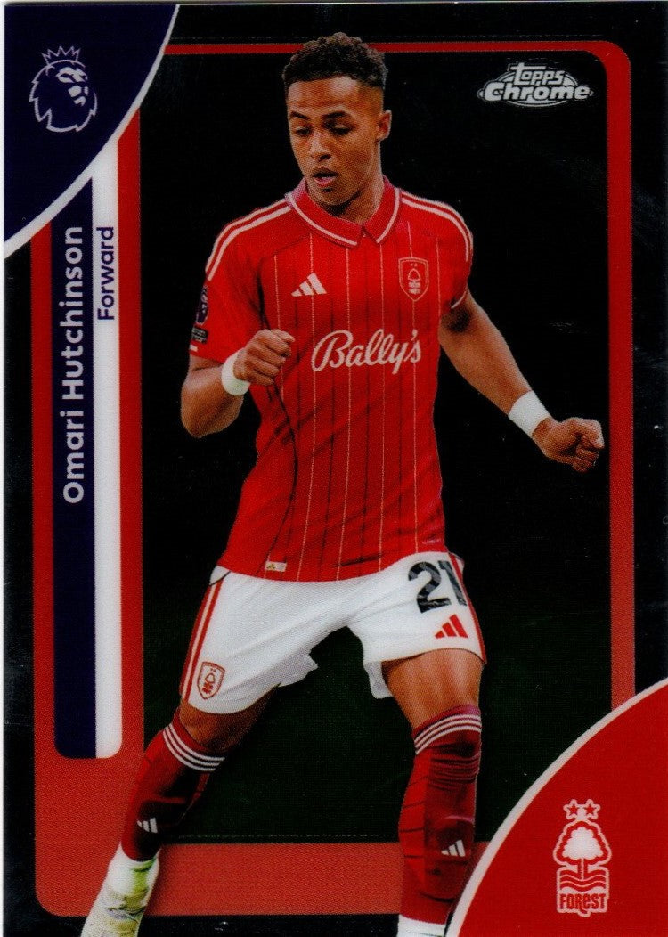 Nottingham Forest FC - 160 - Omari Hutchinson - Topps Chrome Premiere League 2025/26