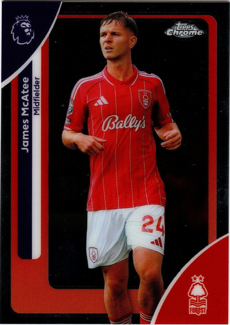 Nottingham Forest FC - 156 - James McAtee - Topps Chrome Premiere League 2025/26