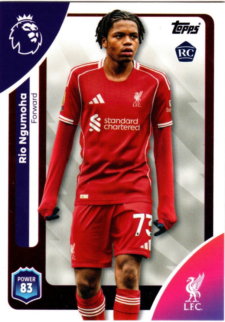 Topps Premier League 2025 - 2026 - 172 - Rio Ngumoha - Basis Karte - RC