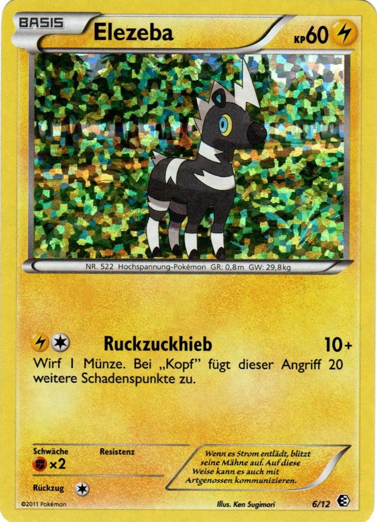 Pokemon McDonald's Collection 2011 - Elezeba - 6/12 - Holo